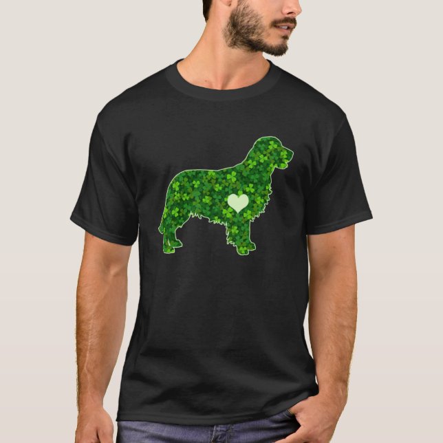 St Patrick's Day Golden Retriever Irish Green Sham T-Shirt (Vorderseite)