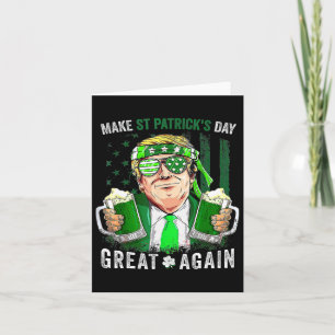 St Patricks Day Great Again Funny Trump Männer Fra Karte