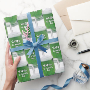 St. Patrick's Day Green Beer Geschenkpapier