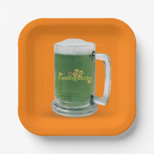 St. Patrick's Day Green Beer Pappteller