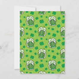 St Patrick's Day Green Beer Pattern Karte
