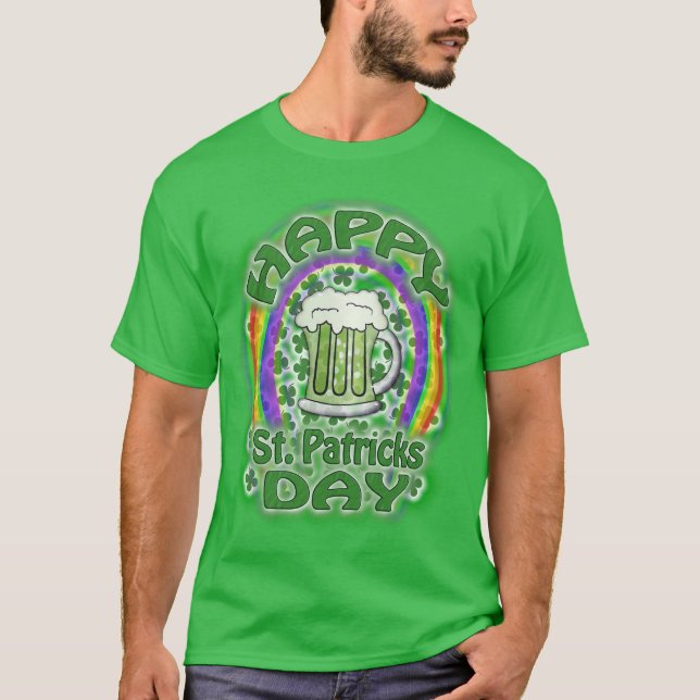 St Patricks Day Green Beer T-Shirt (Vorderseite)