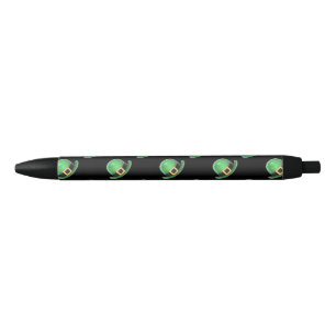 St Patrick's Day Green Derby Hat Muster auf schwar Kugelschreiber