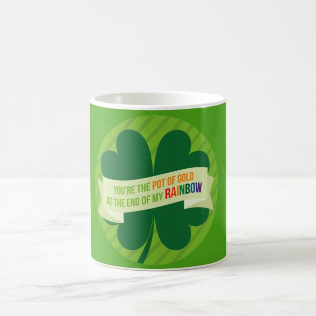 St. Patrick's Day Green Irish Print Tasse (Mittel)