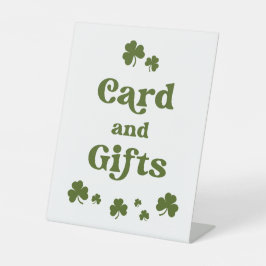 St. Patrick's Day Green Kleeblatt Card Geschenke Sockelschild