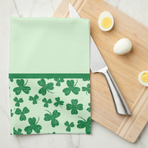 St. Patrick's Day Green Kleeblatt Pattern Geschirrtuch