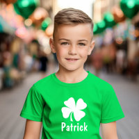 St Patricks Day Green Kleeblatt Personalisierter N
