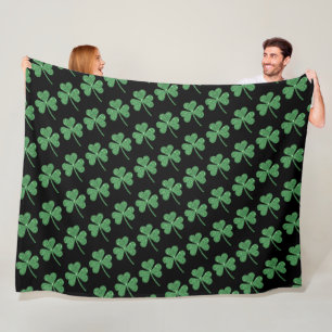 St. Patrick's Day Green Kleeblatt Vine Irish Party Fleecedecke
