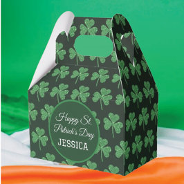 St. Patrick's Day Green Kleeblatt Vine Irish Party Geschenkschachtel