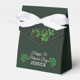 St. Patrick's Day Green Kleeblatt Vine Irish Party Geschenkschachtel