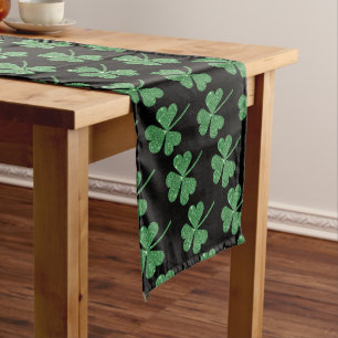 St. Patrick's Day Green Kleeblatt Vine Irish Party Mittelgroßer Tischläufer