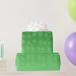 St. Patrick's Day Green Kleeblatts ombre pattern Geschenkpapier