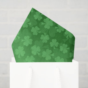St. Patrick's Day Green Kleeblatts ombre pattern Seidenpapier