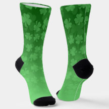 St. Patrick's Day Green Kleeblatts ombre pattern