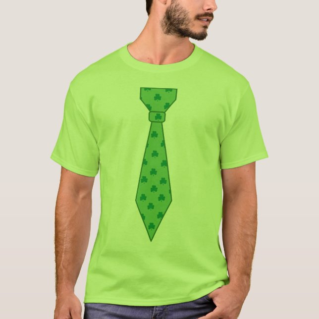St. Patrick's Day Green Krawatte T - Shirt (Vorderseite)