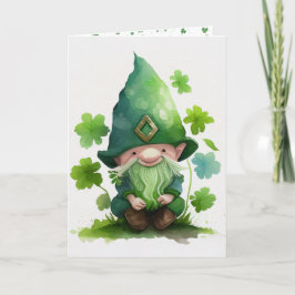 St. Patrick's Day Green Leprechaun Karte