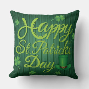 St Patrick's Day/Green Stripe Pillow Kissen