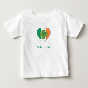 St Patricks Day Green Vierblättriges Kleeblatt Ge Baby T-shirt