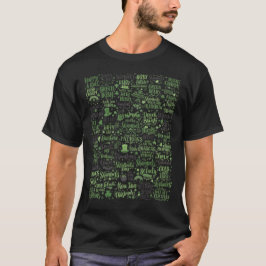 St. Patrick's Day" Green Word Cloud unisex T - Shi T-Shirt