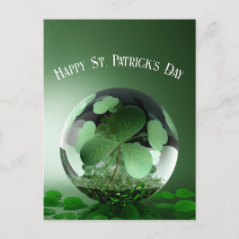 St. Patrick's Day Green World Postkarte