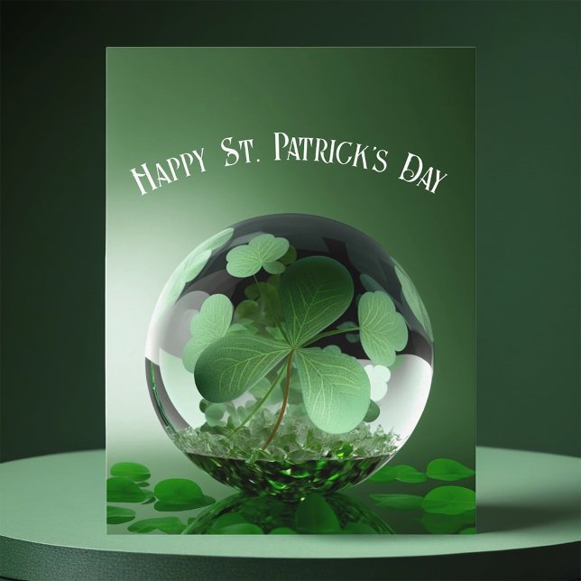 St. Patrick's Day Green World Postkarte (Von Creator hochgeladen)