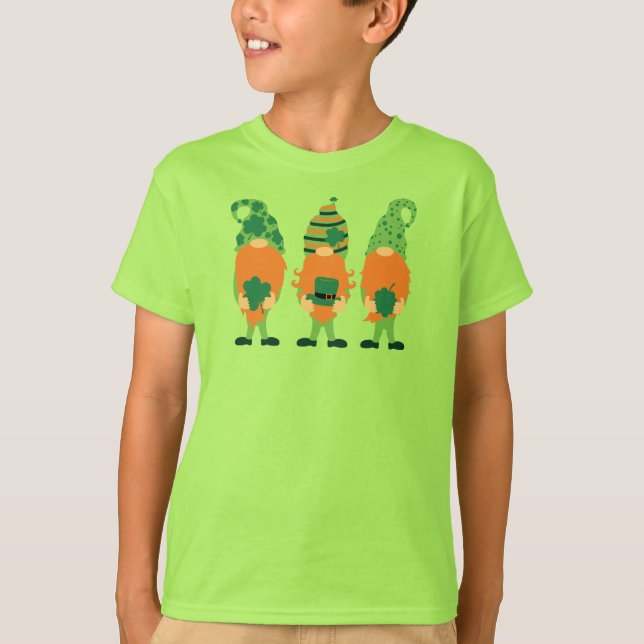 St. Patrick's Day Grnomes-61112 T-Shirt (Vorderseite)