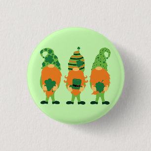 St. Patrick's Day Grnomes Button