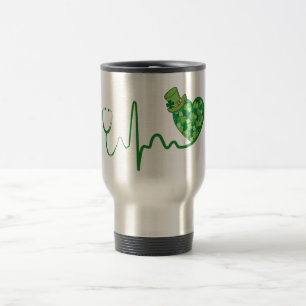 St. Patrick's Day Grün 15oz Stethoskop Reisebecher