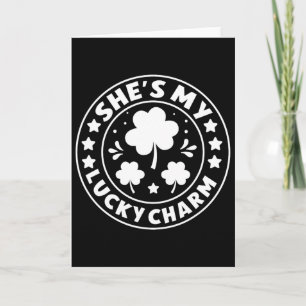 St. Patricks Day Grün Irische Sie ist mein Glücksb Karte