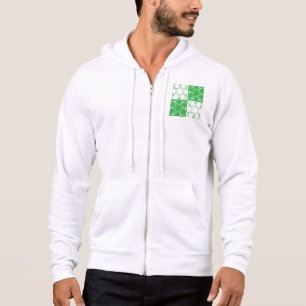 St Patricks Day Grüne Kleeblatt-Stern Geometrisch Hoodie