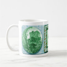 St. Patrick's Day Gruß / 2 Coffee Tasse.