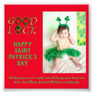 St Patrick's Day Gruß FOTO Cards BUDGET