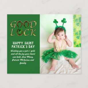 St Patrick's Day Gruß FOTO Cards BUDGET