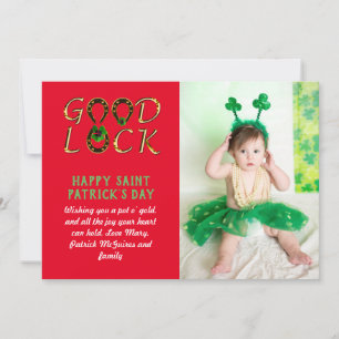St Patrick's Day Gruß FOTO Cards BUDGET