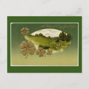 St Patrick's Day Gruß Holiday Postcard Postkarte