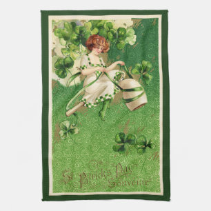 St. Patrick's Day Gruß Küchenhandtuch Küchentuch