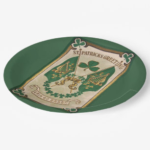 St. Patricks Day Gruß Papierplatte Pappteller