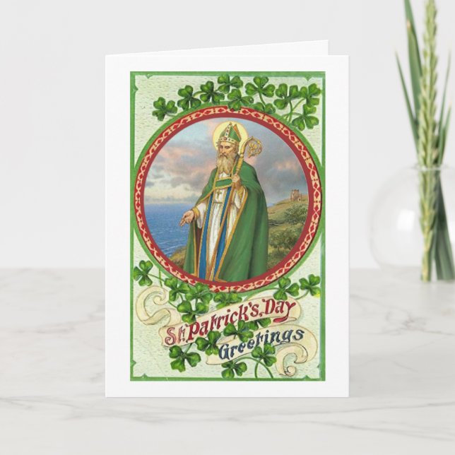 St. Patrick's Day Grüße religiös Karte (Vorderseite)