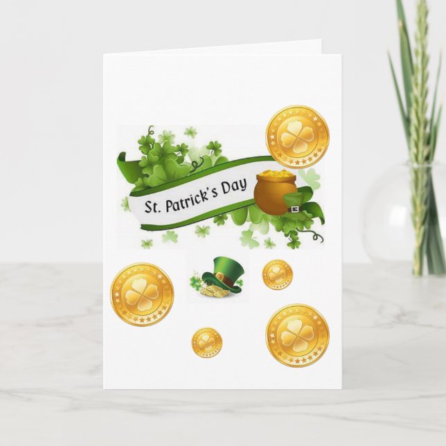 St. Patrick's Day Grußkarte Karte (Vorderseite)