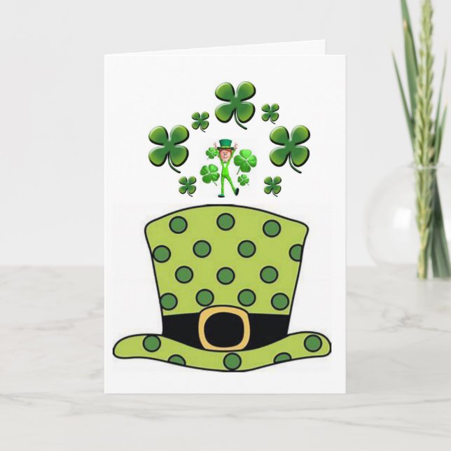 St. Patrick's Day Grußkarte Karte (Vorderseite)