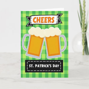 St. Patrick's Day Grußkarte Prost Karte