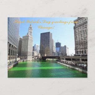St Patrick's Day Grußkarten aus Chicago Postkarte
