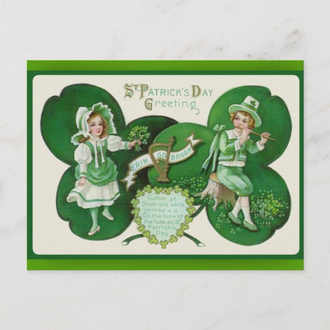 St. Patrick's Day Grußkarten Postkarte (Vorderseite)