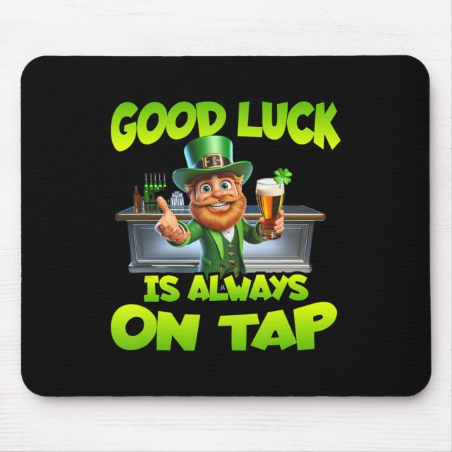 St Patricks Day Gutes Glück ist immer im Angebot S Mousepad (Vorne)