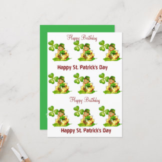 St. Patrick's Day Happy Birthday Einladung