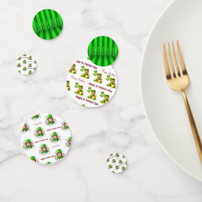 St. Patrick's Day Happy Birthday Konfetti (Gruppe)
