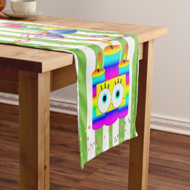 St. Patrick's Day Happy Birthday Table Runner Kurzer Tischläufer (Beispiel)