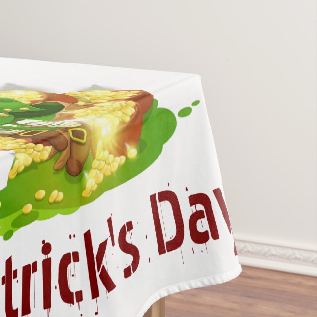 St. Patrick's Day Happy Birthday Tablecloth Tischdecke (Beispiel)