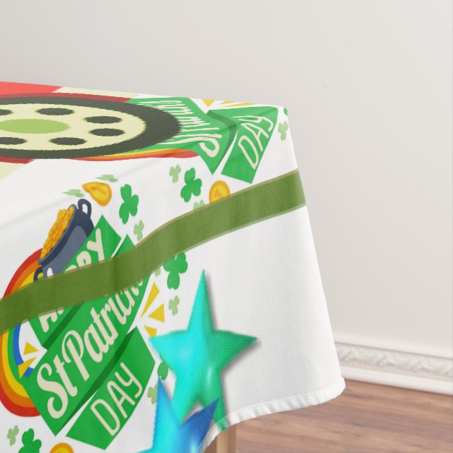 St. Patrick's Day Happy Birthday Tablecloth Tischdecke (Beispiel)