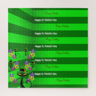 St. Patrick's Day Happy Geburtstag Jigsaw Puzzle C